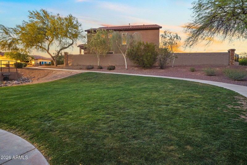 Adjacent Grassy area