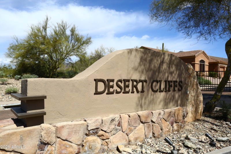 Desert Cliffs-Sign