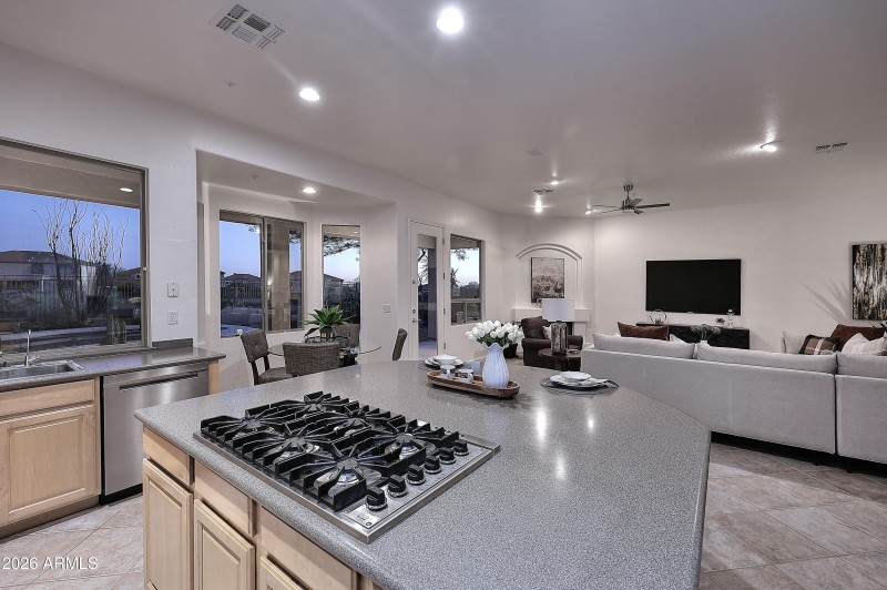 Night-Kitchen-Family Room