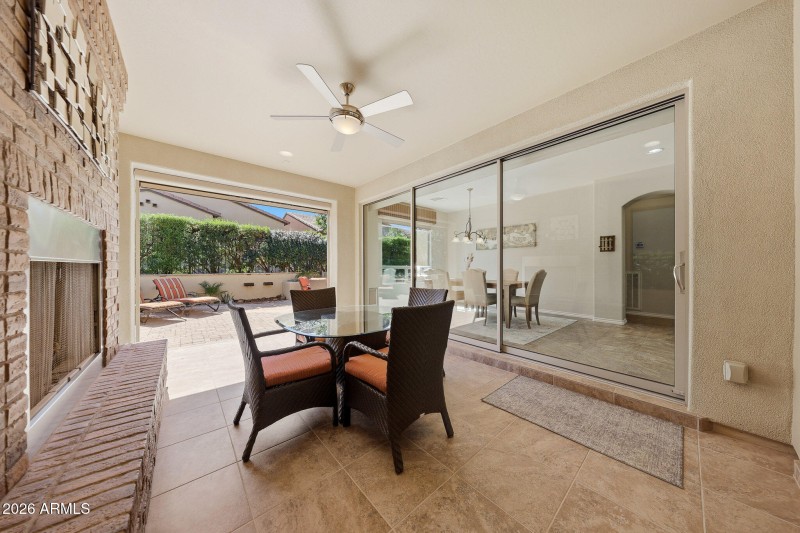 Outdoor entertaining space