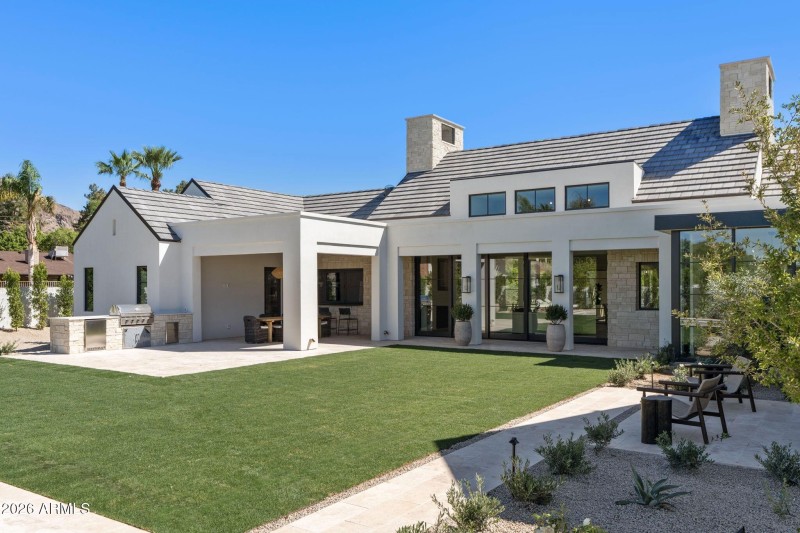 Over half acre spacious backyard