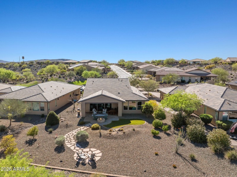 East facing backyard