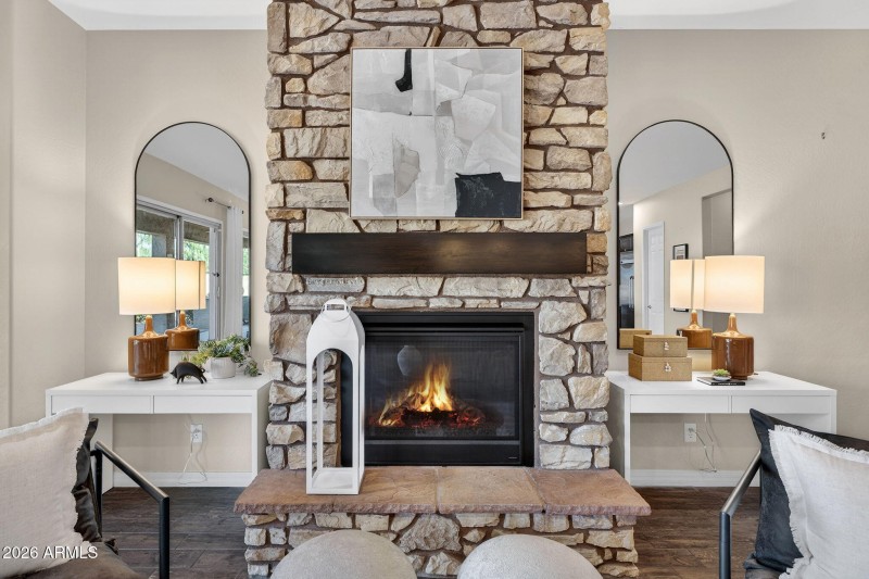Stack Stone Gas Fireplace