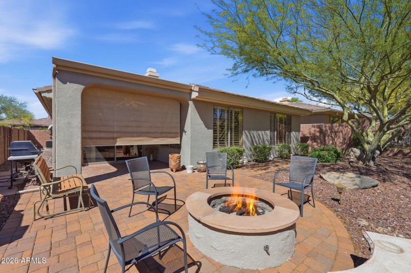 Roll-Down Shade at Patio