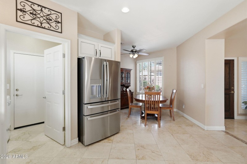 Breakfast Nook with Storage Cabinets
