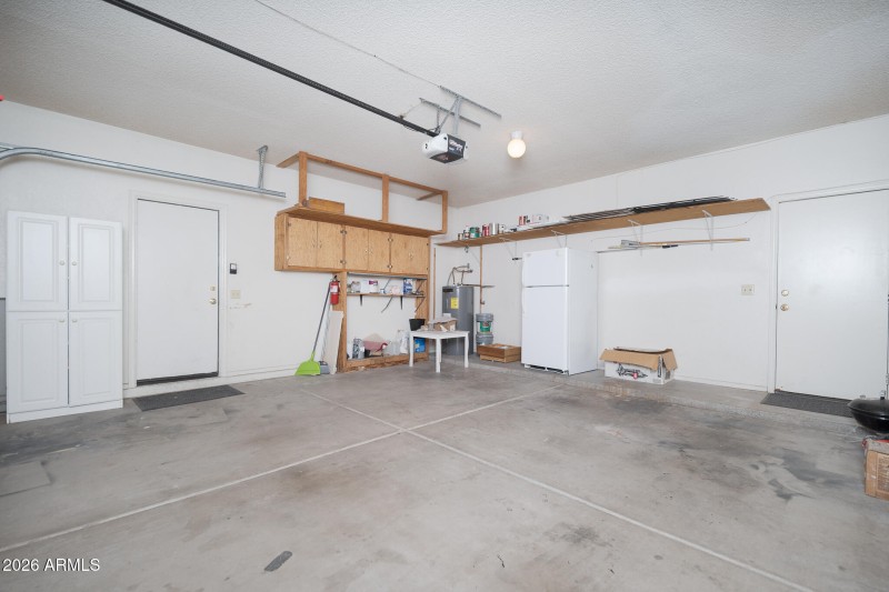 2 car garage with storage