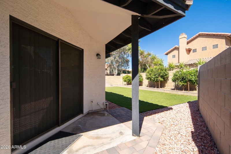 Sliding patio doors off Guest bedroom