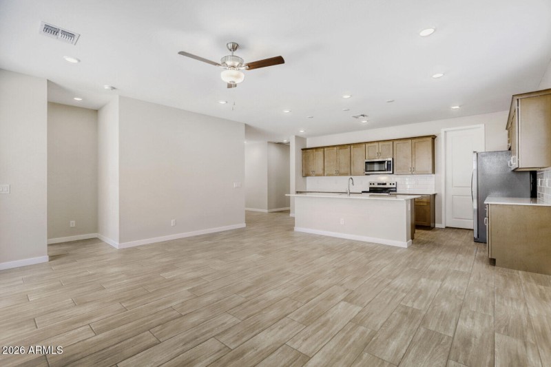 Greatroom and kitchen