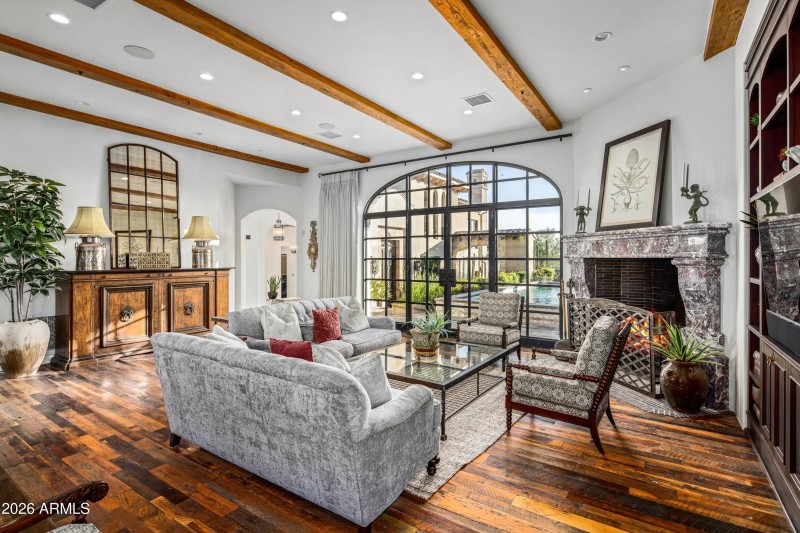 015_Italian Hand Carved Fireplace