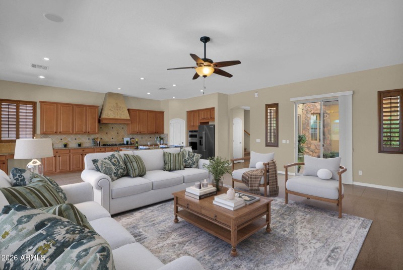 Family Room 3 Staged