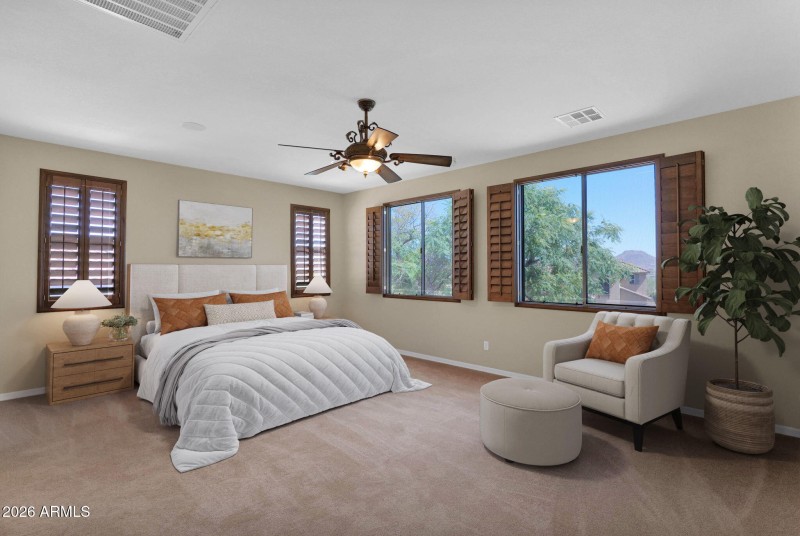 Primary Suite Staged