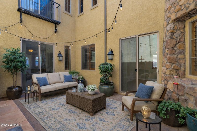 Courtyard Staged