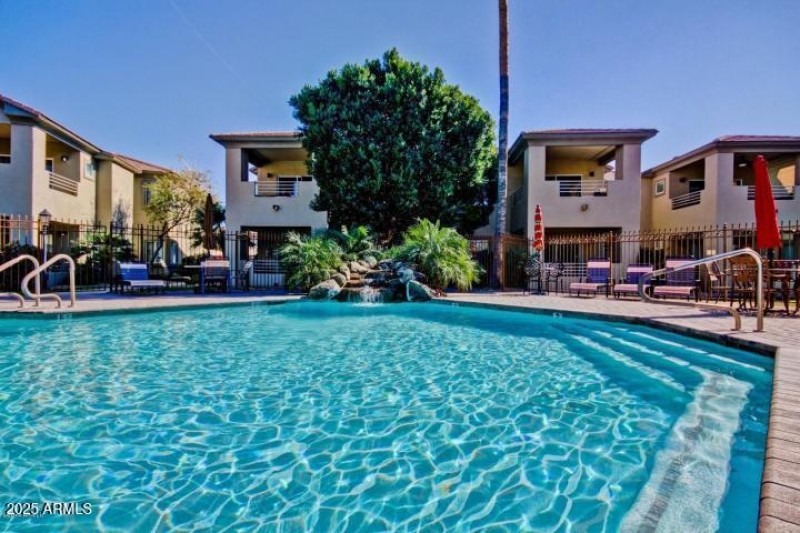 Fairways pool with water feature