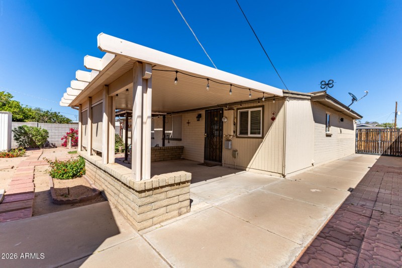 Back Patio & RV Parking
