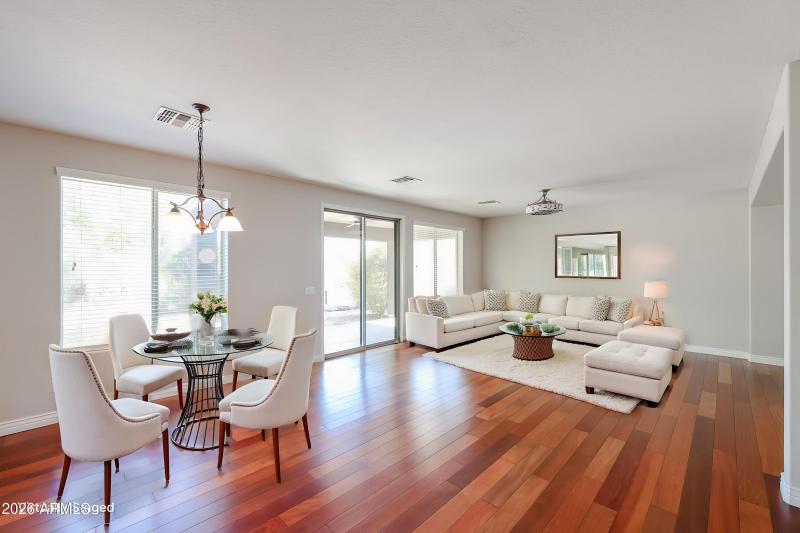Virtually Staged Family Room