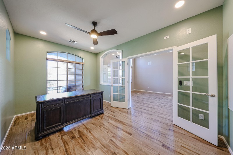 Den/Office w/ Double Glass Doors