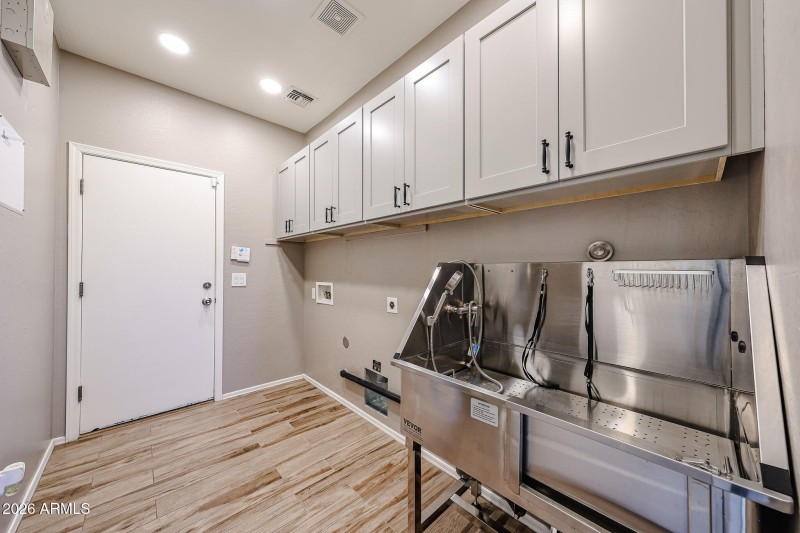 Laundry Room with Dog Washing Station