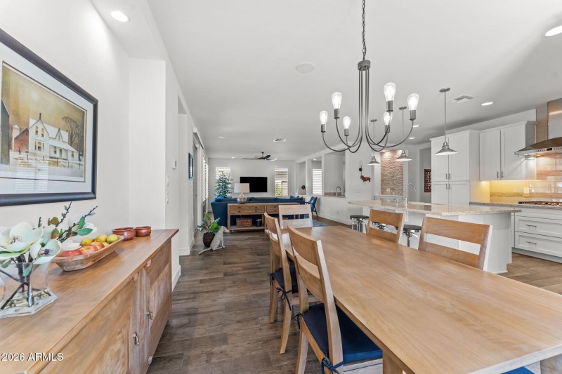 Dining to great room