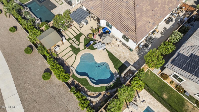 Rightside view of Private Backayard