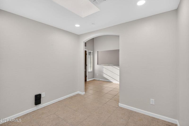 Spacious den near entry