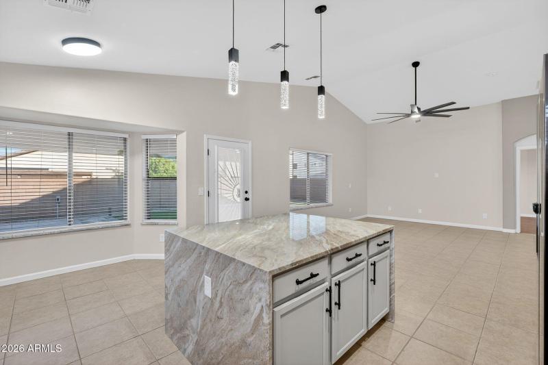 Spacious eat-in kitchen