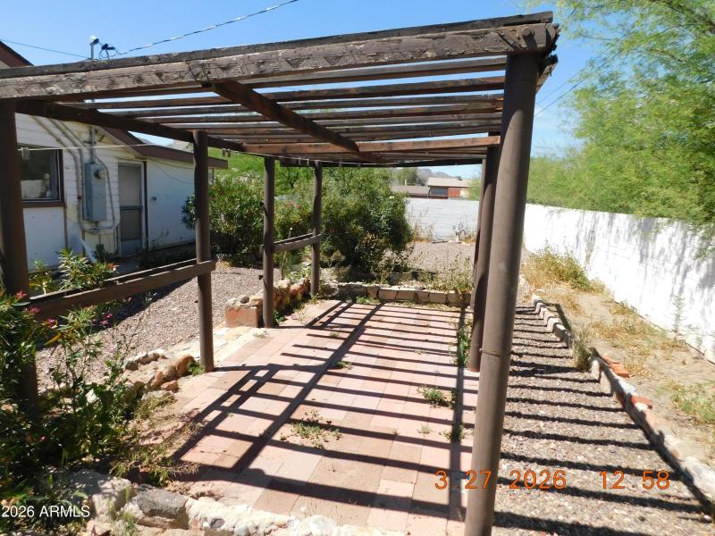 Rear Yard Garden Area
