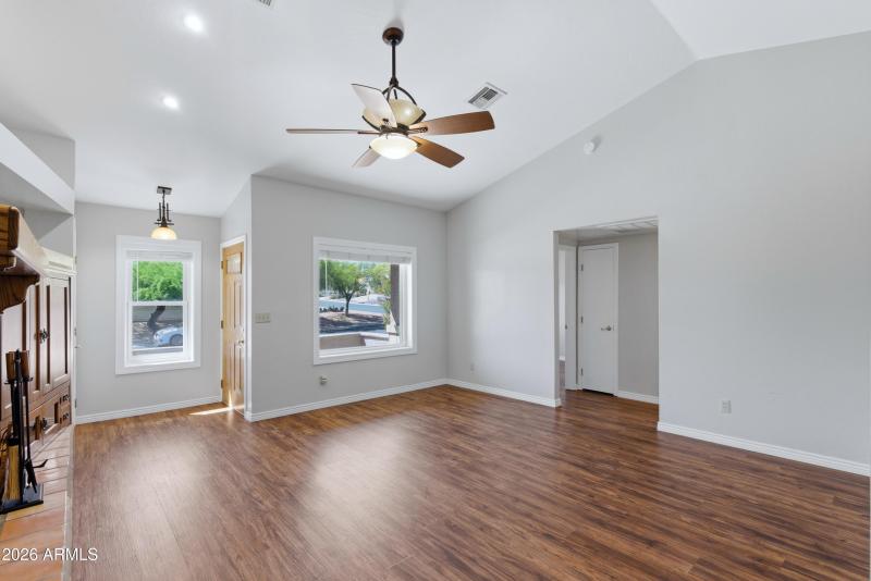 Front Door and Living Room