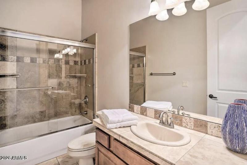 Guest Bathroom with Backyard Exit