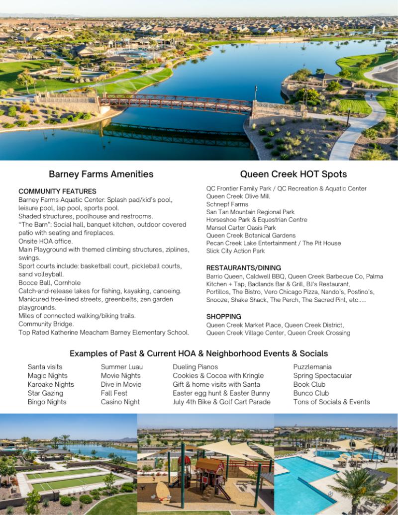 Barney Farms Amenities / QC HOT Spots