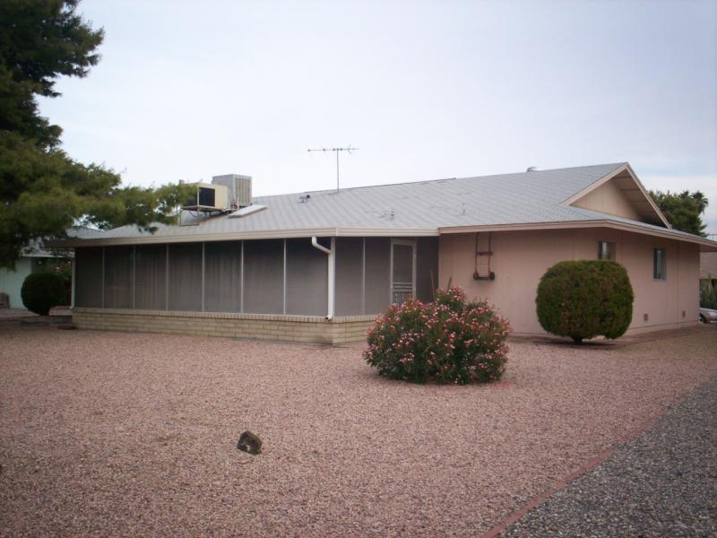 rear of the house
