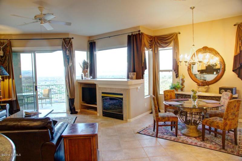 view onto patio
