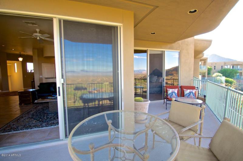 wraparound patio