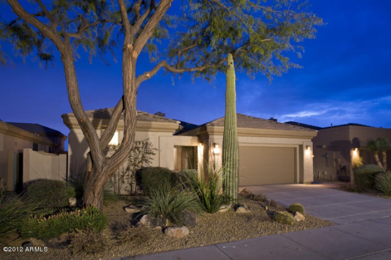 Front of Home at Twilight