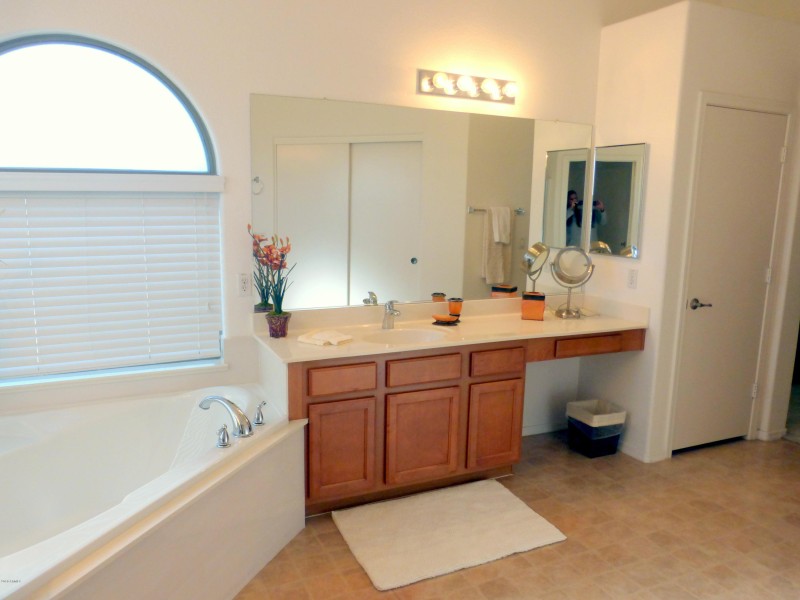 Large soaking tub