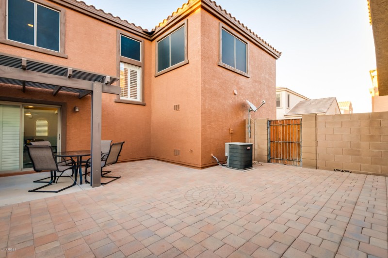 Large back yard