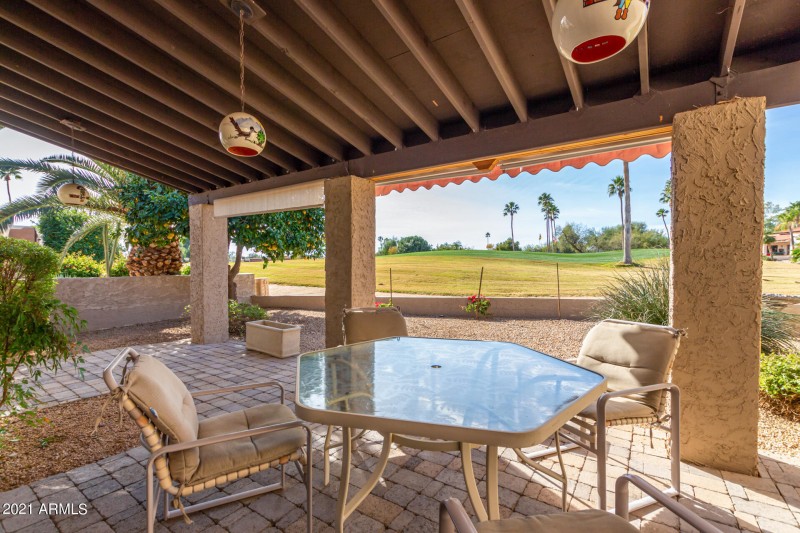 Covered patio