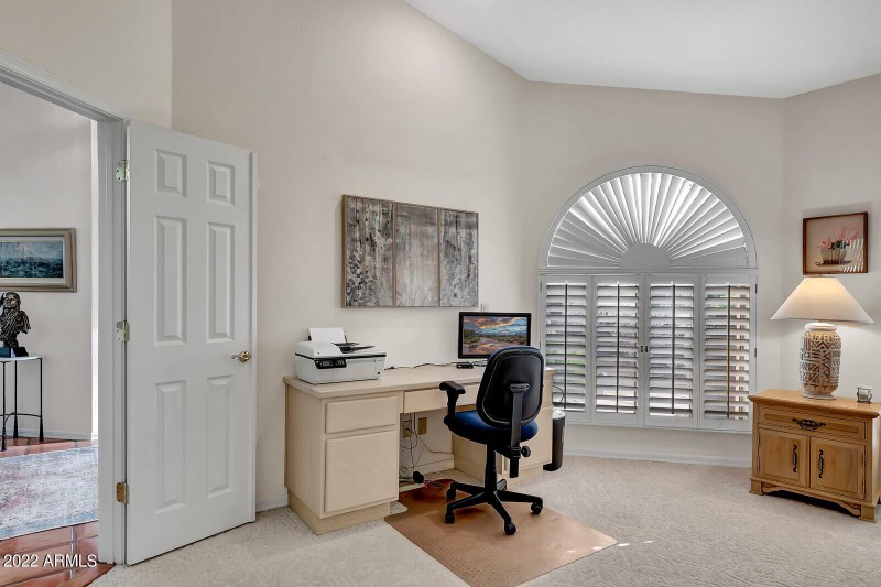 Den with Desk