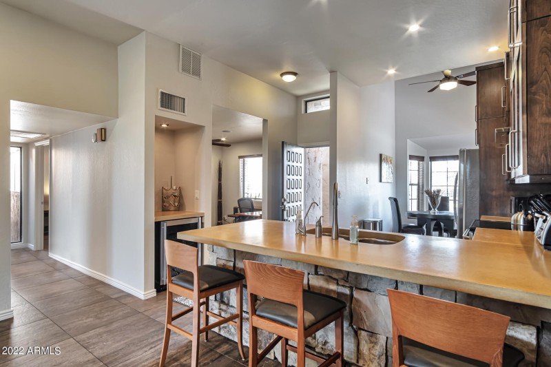 Entry/Kitchen/Den View