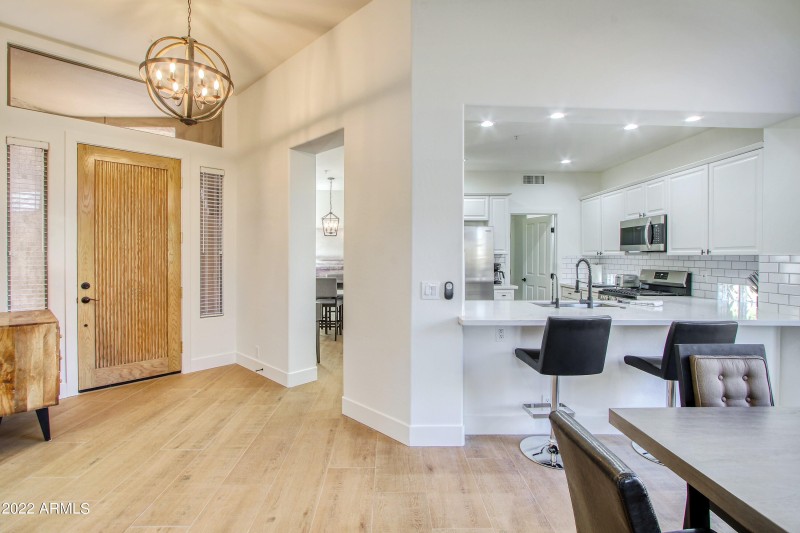 Foyer and Kitchen