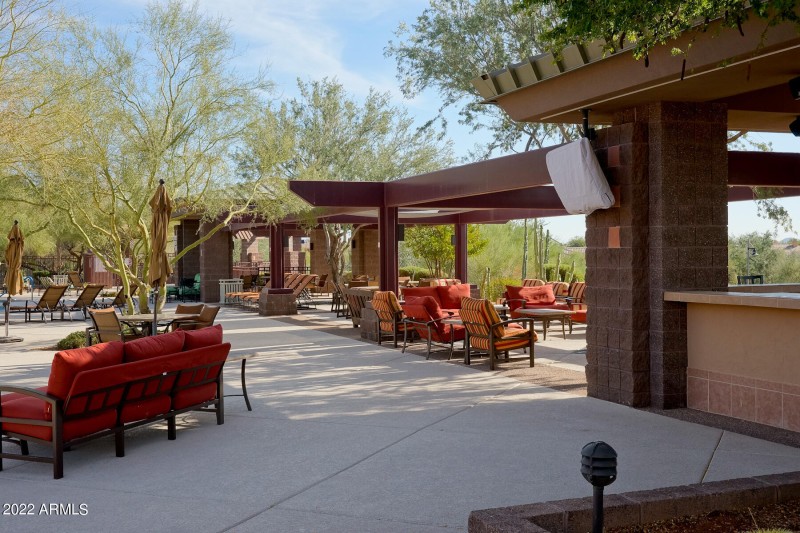 Seating Area at Persimmon Pool