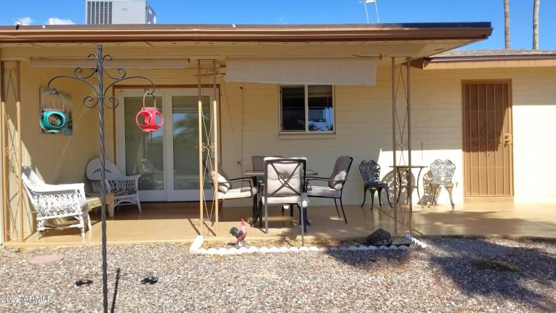 Backyard patio
