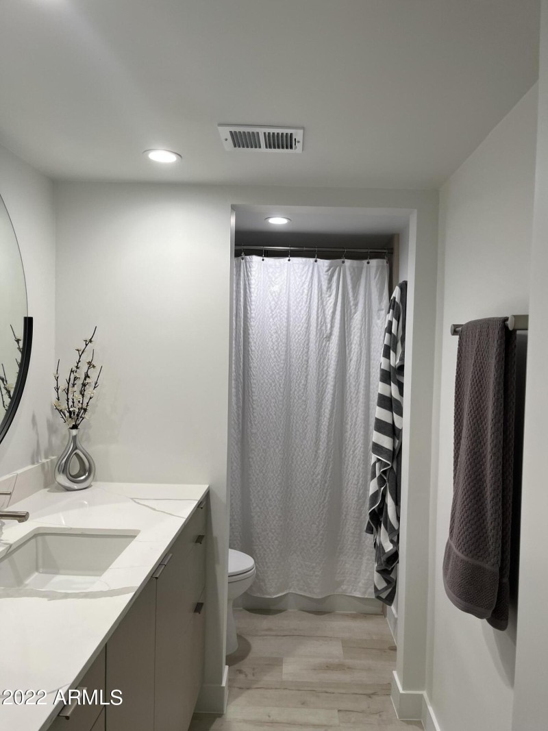 Tub in bathroom