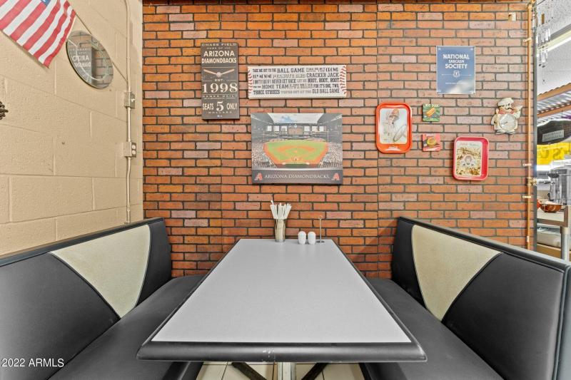 Booth Seating in Cafe