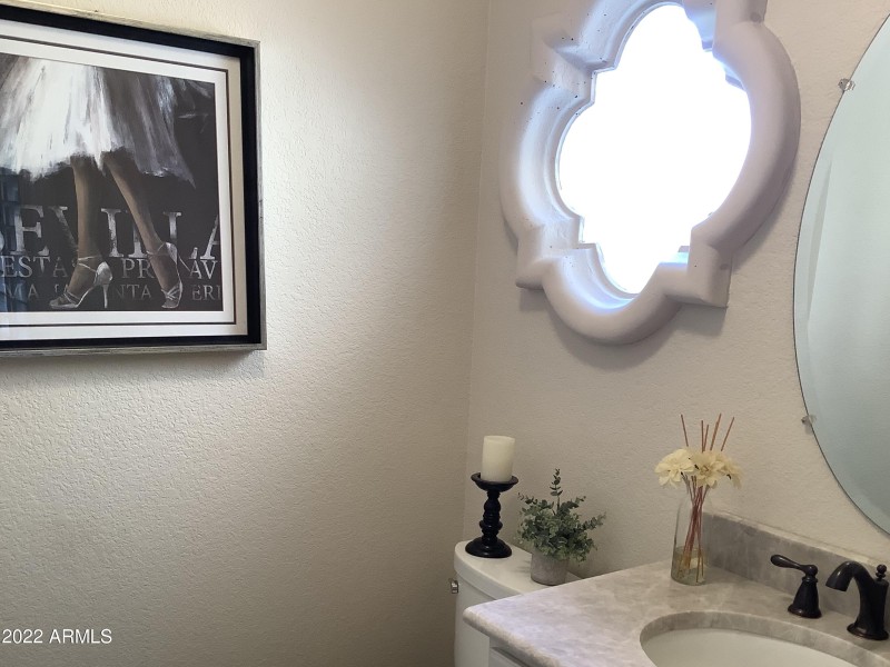 Downstairs powder room