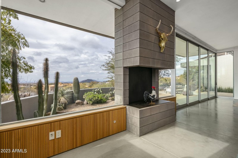 Extensive Glass in Living Room