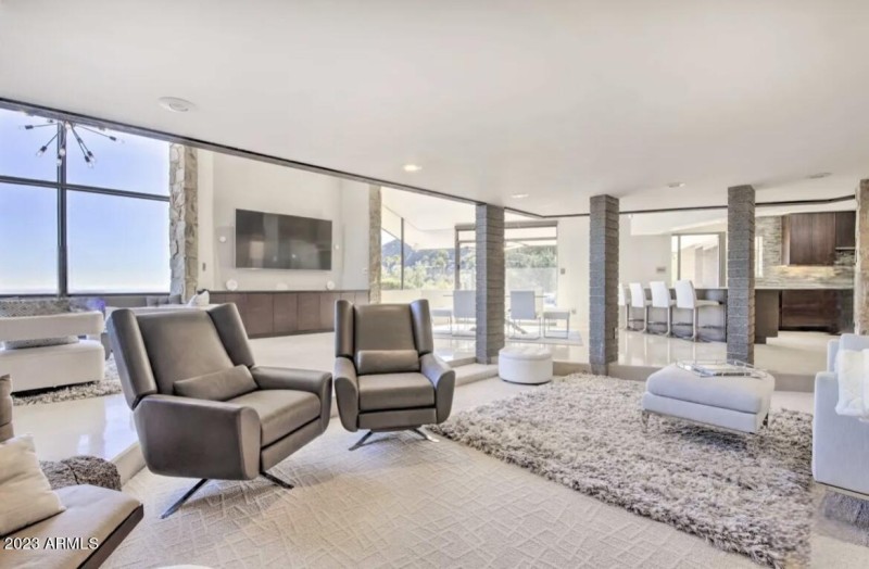 sunken living room
