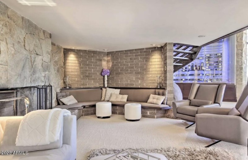 sunken living room
