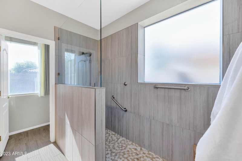 Large Walk in Shower at Master