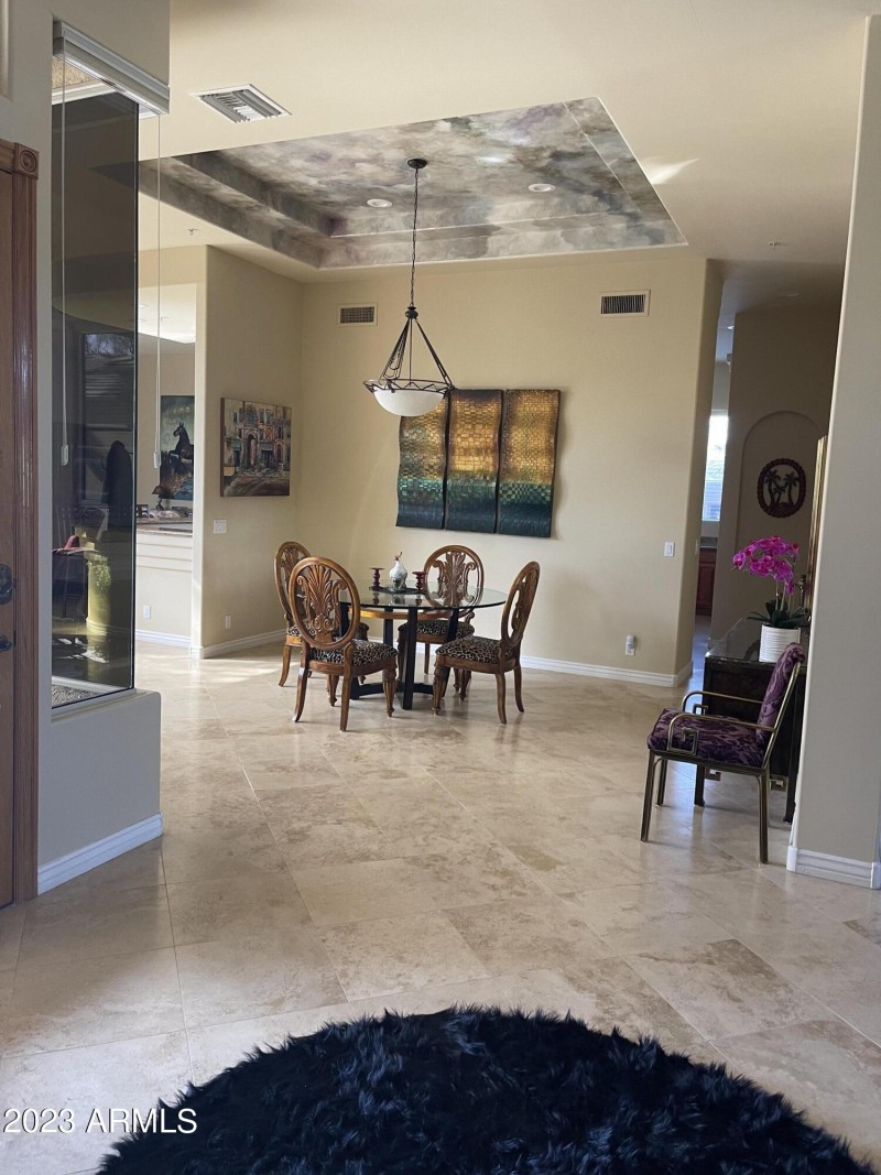 FRONT DOOR LOOKING INTO DINING ROOM