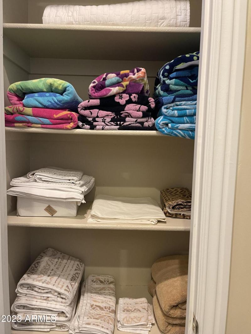 LINEN CLOSET DOOR IN WALK IN CLOSET
